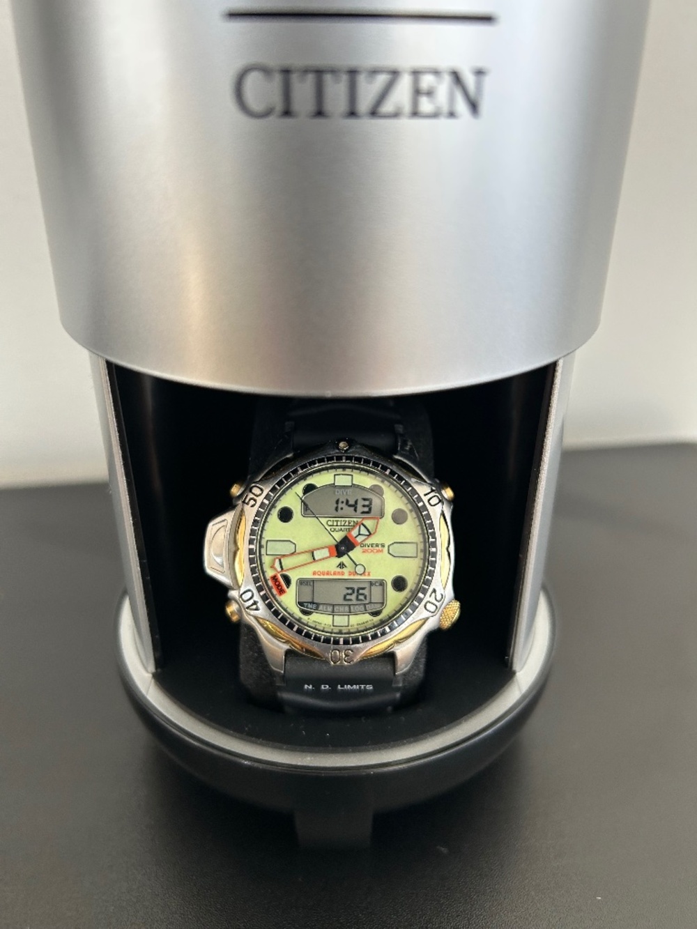 Vintage Citizens Dive Watch Aqualand Duplex